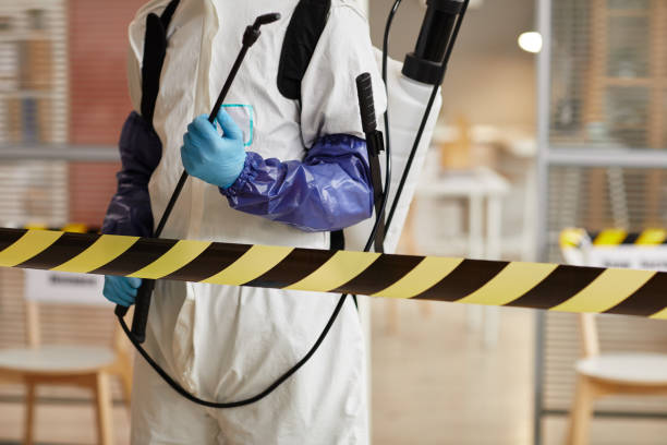 Professional Biohazard Cleanup technician working in Dorr, MI